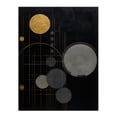 thumbnail image 1 of Golden Soot Abstract Geometric Oil Painting Planet Orbits Vertical Solar System Unframed Wall Art Print Poster Home Decor Premium, 1 of 5