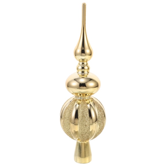 SEWOART Compact Golden Spherical Xmas Treetop for Festive Decorations