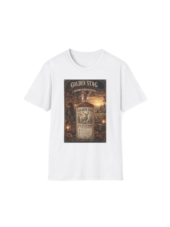 Golden Stag Brandy Vintage Advertising T-Shirt