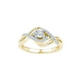thumbnail image 1 of Golden Star 10kt Yellow Gold Round Diamond Solitaire Bridal Wedding Engagement Ring 1/5 Cttw, 1 of 1