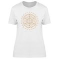 thumbnail image 1 of Golden Star Mandala T-Shirt Women -Image by Shutterstock, Female x-Large, 1 of 2