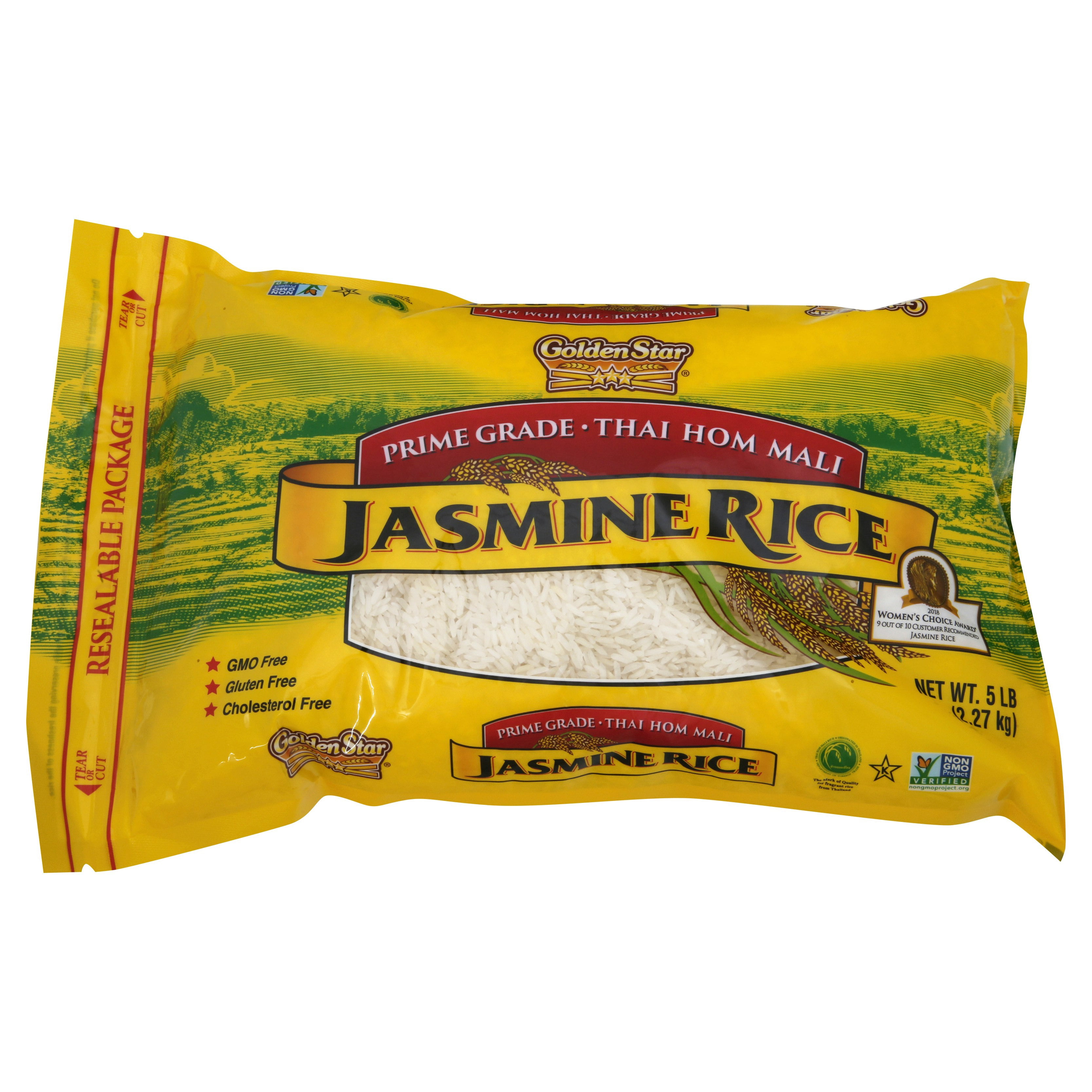 Golden Start Rice Golden Star Premium Jasmine Rice 5 lb (Pack of 6) - Walmart.com