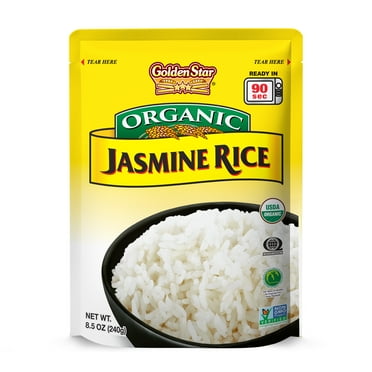Golden Star Ready-to-Heat Organic Thai Hom Mali Jasmine Rice, 8.5 oz
