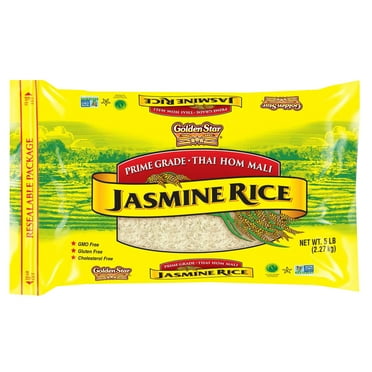 Golden Star Thai Hom Mali Jasmine Rice, 5 lbs