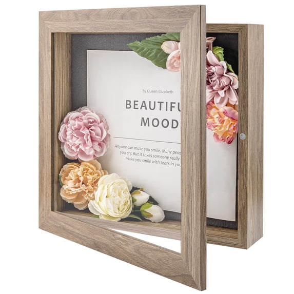 Golden State Art 11x11 Light Brown Shadow Boxes