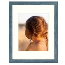 Golden State Art 11x14 Picture Frame with Mat for 8x10, Blue, 1 Pack