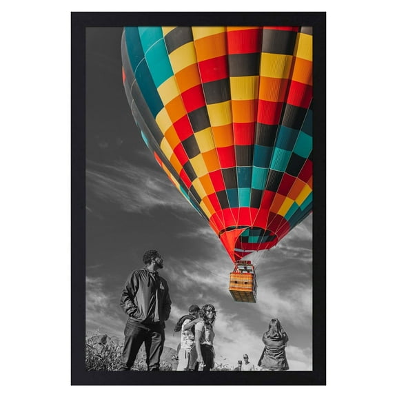 Golden State Art 12 x 18 Poster Picture Frame with Plexiglass, Black, 1-Pack