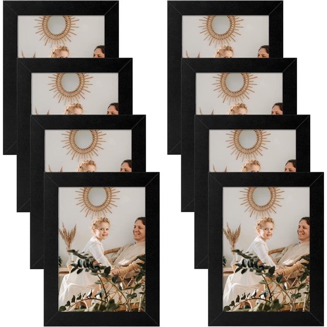 Golden State Art 8 x 10 Picture Frames Set of 8, Gallery Wall Frame Set