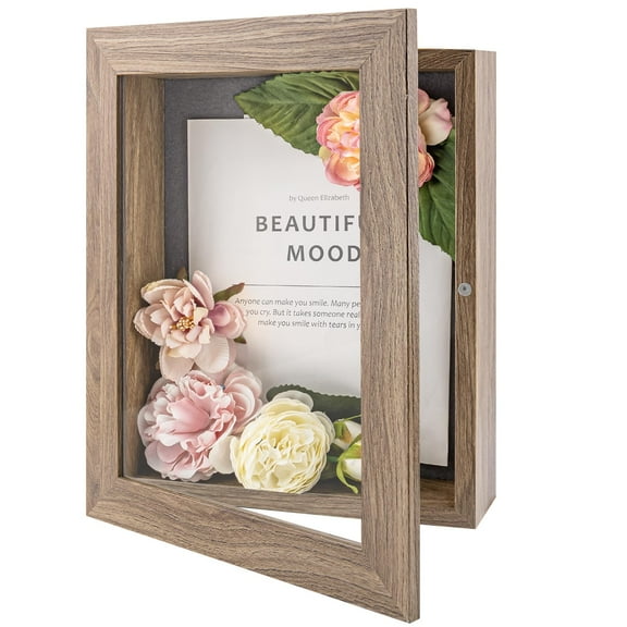 Golden State Art 8x10.5 Shadow Boxes, Light Brown, 1 Pack