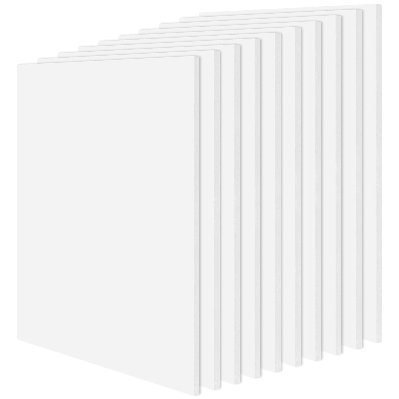 Golden State Art, Foam Board (Set of 25, 8x10, White, 1/8" Thick