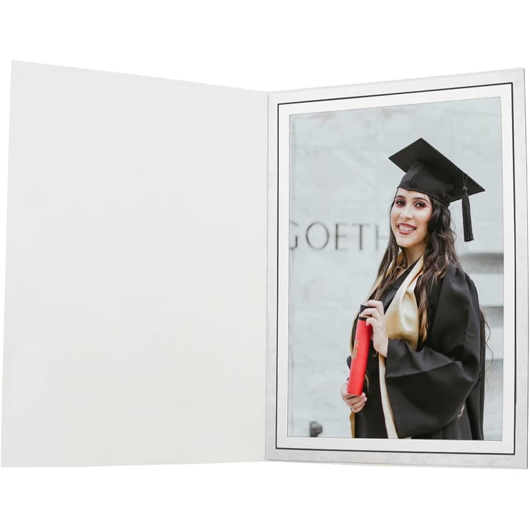 Golden State Art Photo Folders - Pack Of 100, 6x8 Or 8x10 Cardboard Picture Frame Cards For Greetings & Displays