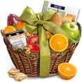 thumbnail image 1 of Golden State Fruit Fresh Fruit, Cheese, Salami Gift Basket with Ribbon, 1 of 7