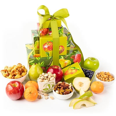 Golden State Fruit Gourmet Fruitfully Yours Gift Box Tower, 1 Pack