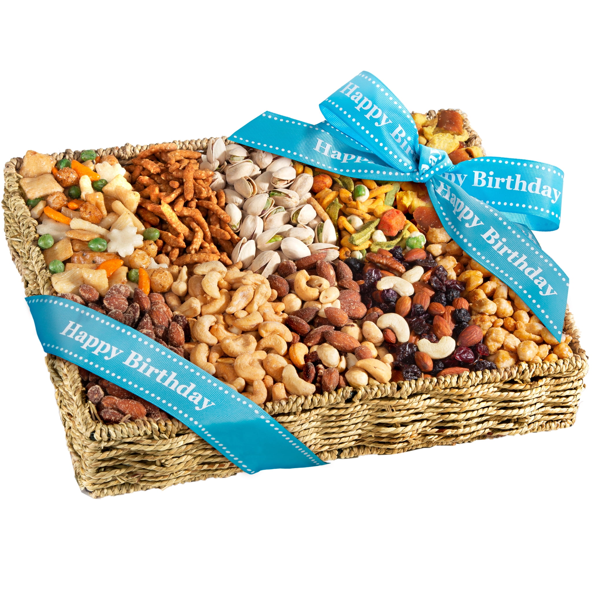 Golden State Fruit Happy Birthday Best Savory Snacks Gift Basket, 1 Count