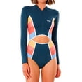 thumbnail image 1 of Golden State Long Sleeve Cheeky Swimsuit [Navy], 1 of 3