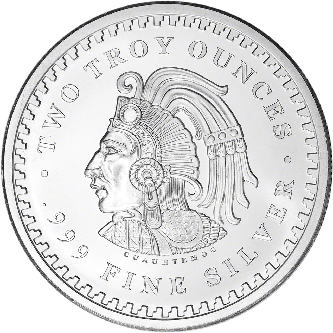 GOLDEN STATE MINT (GSM) Aztec Mayan Calendar 2 oz Silver Round