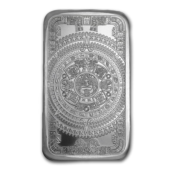 Golden State Mint (GSM) Aztec Mayan Calendar 5 oz Silver Bar