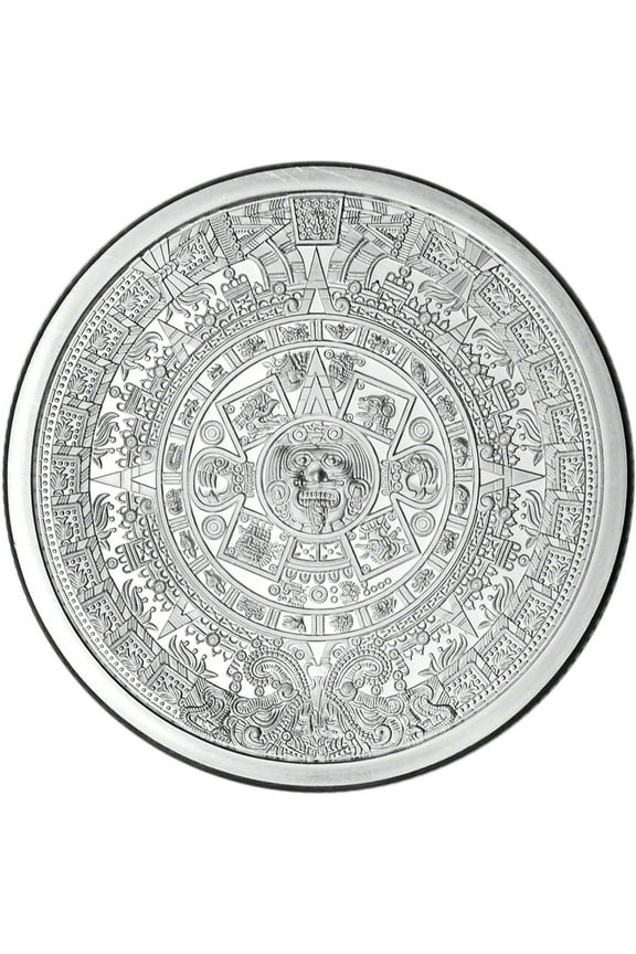 (GSM) Aztec Mayan Calendar 5 oz Silver Round