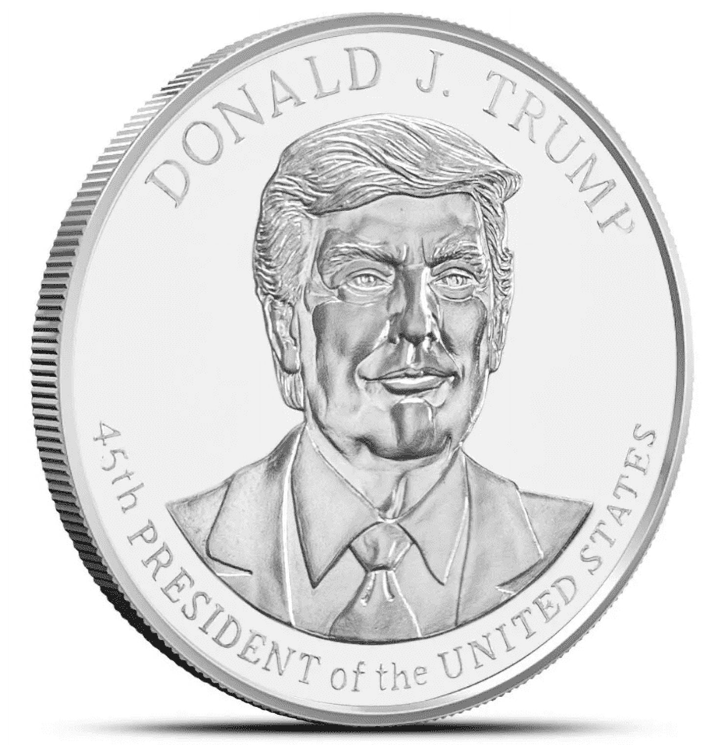Golden State Mint (GSM) Donald Trump 45th President 5 oz Silver Round