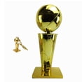 thumbnail image 1 of Golden State Replica Basketball Champion Larry O'Brien Trophy,  Sport Fans Hand Crafts Souvenir Award Model Cup Fans Gift,Gold, 1 of 7