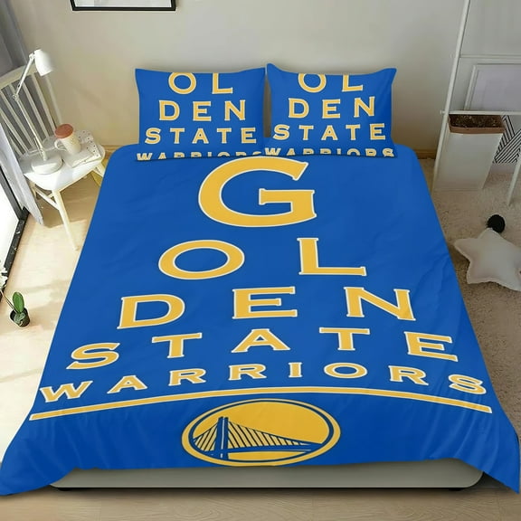 Golden State Themed Bed Sheet Set Three Piece Set 53x79 Inches Comfortable And Skin Friendly Unique Design Creating A Star Studded Night