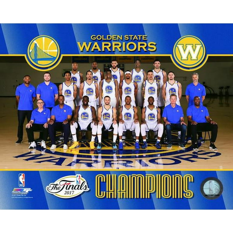 Golden State Warriors 2017 NBA Finals Champions Team Sit Down Photo Photo Print