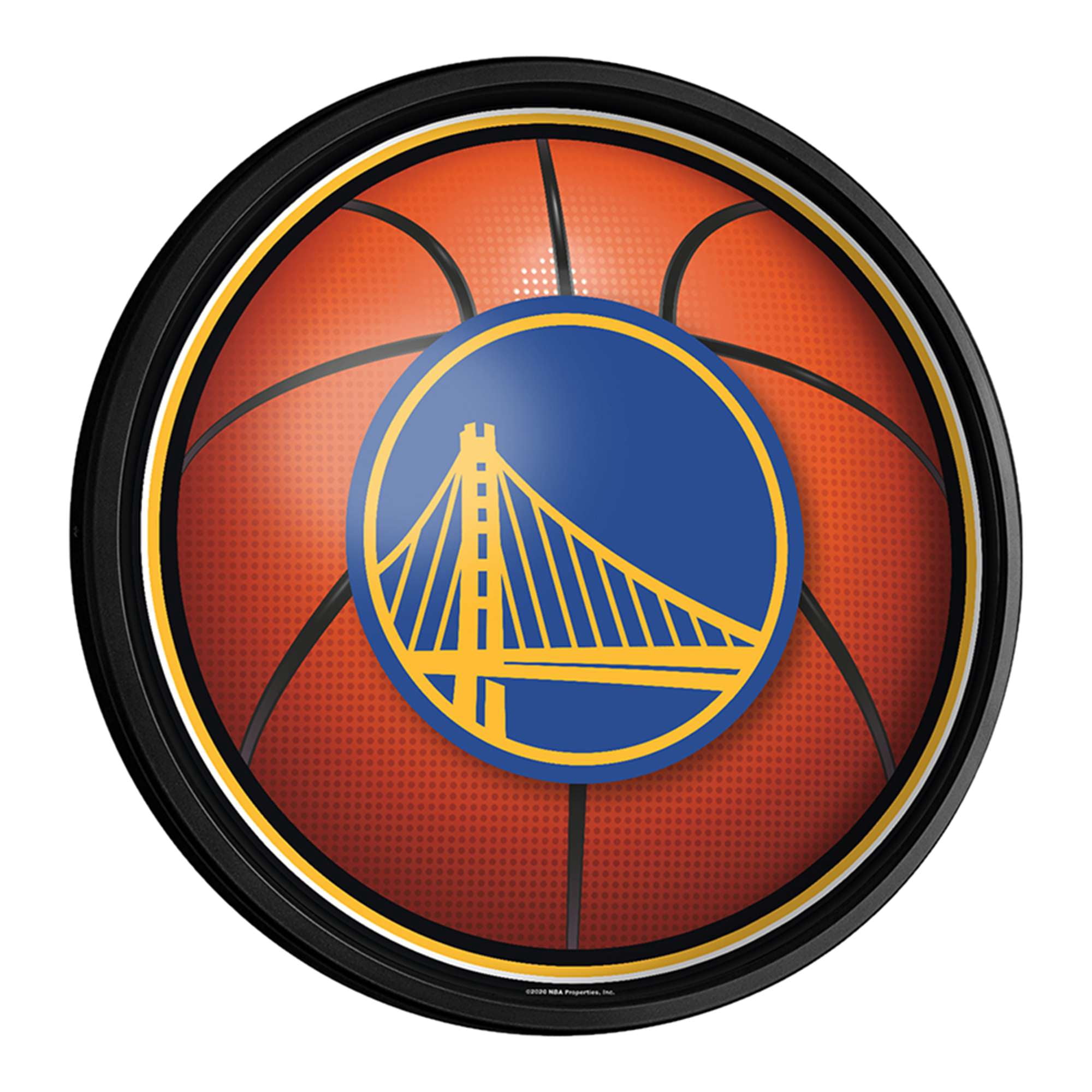 Golden State Warriors 18'' Round Slimline Illuminated Wall Sign ...