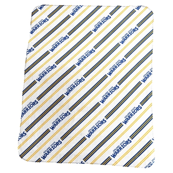 Logo Brands Golden State Warriors 50" x 60" Classic Vertical Stripe Fleece Throw Blanket