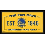 Golden State Warriors Framed 10" x 20" Fan Cave Collage
