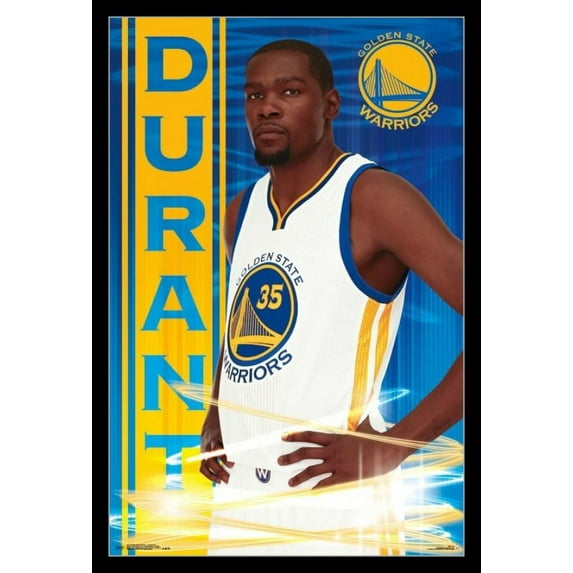 Golden State Warriors - Kevin Durant 16 Laminated & Framed Poster Print (22 x 34)