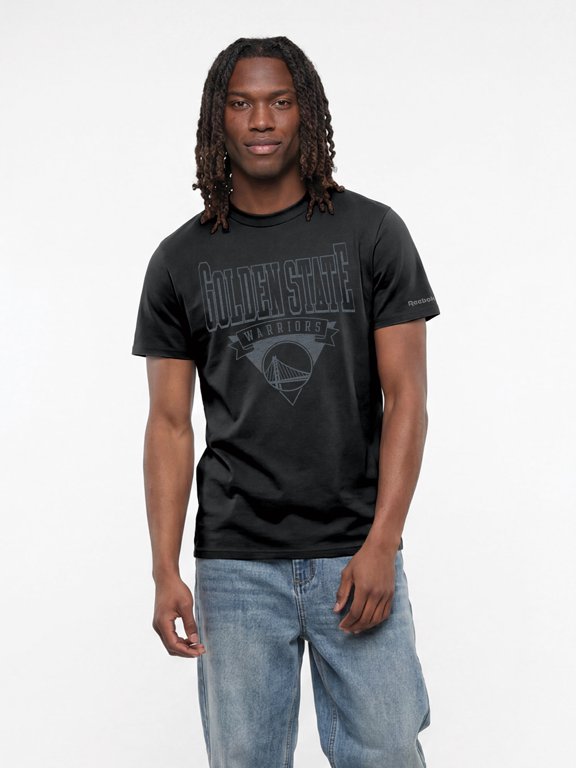 Reebok Mens Black Tonal Crew Neck T-Shirt