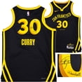 thumbnail image 1 of Golden State Warriors Stephen Curry Autographed Black Nike Swingman City Edition Jersey Size 48 "Wardell" Beckett BAS Witness 234085, 1 of 2