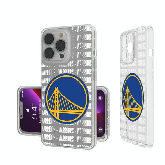 Golden State Warriors iPhone Clear Text Backdrop Design Case