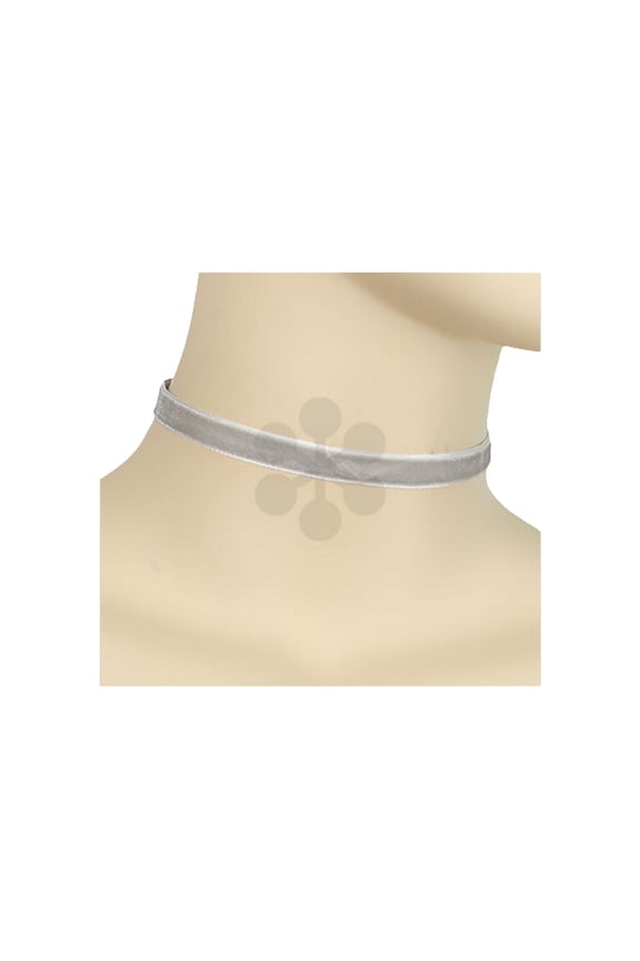 10mm Velvet Choker-Gray