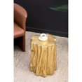 thumbnail image 1 of Golden Stool in Tree Trunk Shape | Gleaming Addition to Modern Interiors | Durable Magnesium Material | Fixes Dull Seating Options, 1 of 3