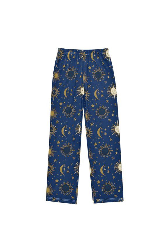 Golden Sun Moon Pajama Pants Soft Lightweight Lounge Pants Bottoms Sleep Pants Warm Comfy