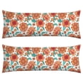 thumbnail image 1 of Golden Sunflower Print Pillow Cover 20x54 - Invisible Zipper Closure - Soft Cozy Fabric for Full Body Support, 1 of 6