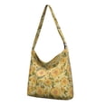 thumbnail image 1 of Golden Sunflower and Bee Illustration Crossbody Bag - Multi-Pocket Interior for Organization, 1 of 5