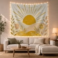 thumbnail image 1 of Golden Sunrise Over Hills Landscape, Peaceful Boho for Nature Lovers, Bohemian Home Decor Art, Thanksgiving Gift, Tapestry Wall Hanging for Bedroom and Living Room, 1 of 7