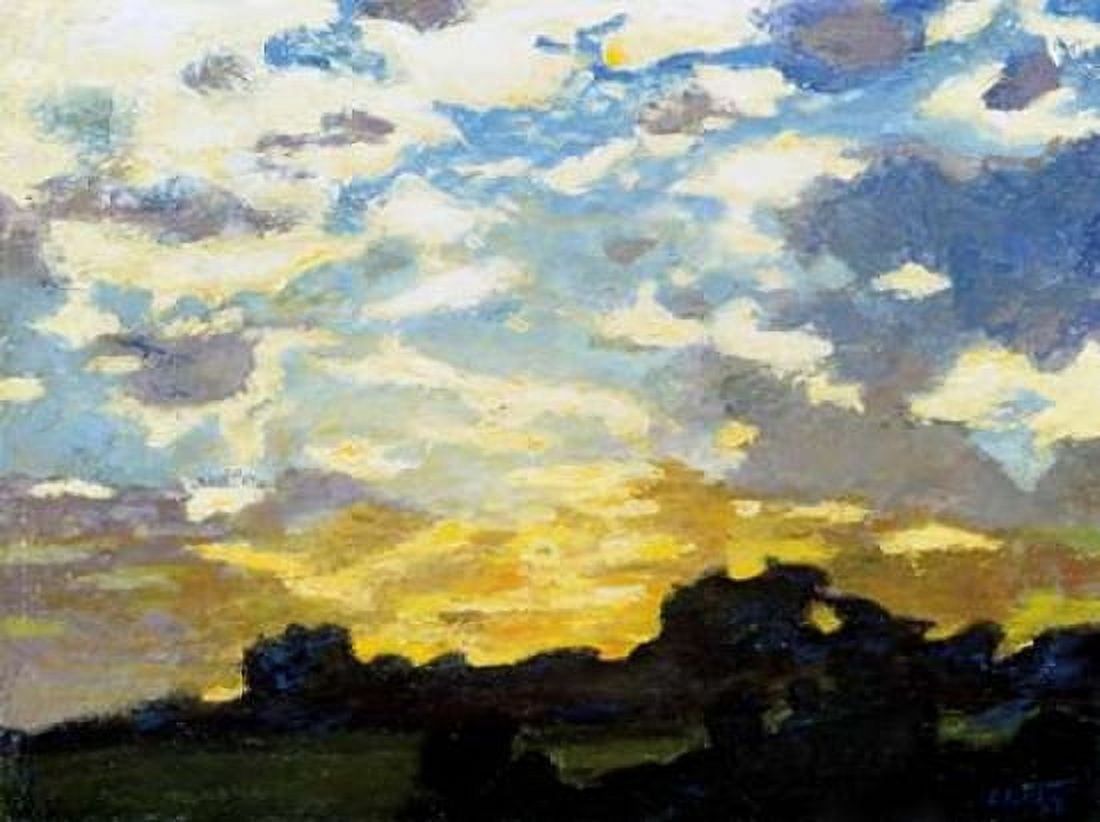 Golden Sunset Canvas Art - Edward Henry Potthast (22 x 28)