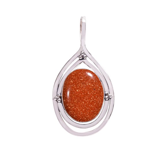 Golden Sunstone 925 Sterling Silver Pendant V8240, Solitaire Pendant, Golden Pendant, Oval Pendant, Gift For Her, Golden Sunstone Pendant