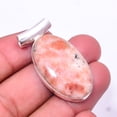 thumbnail image 1 of Golden Sunstone -Madagascar 925 Sterling Silver Pendant 1.56", Orange Golden Sunstone Pendant P_7997_323_50, 1 of 2