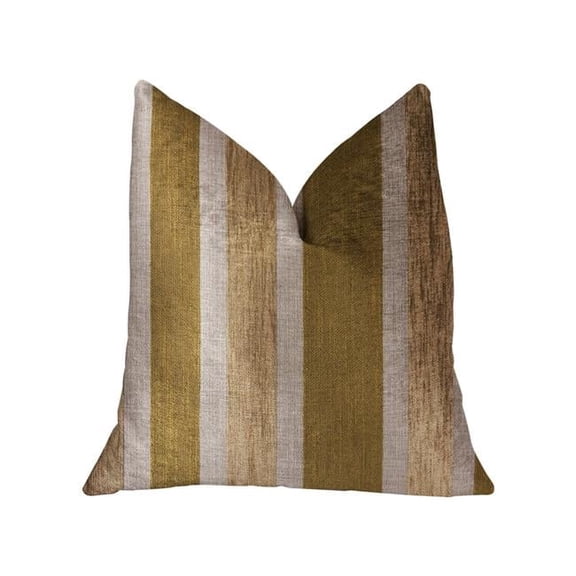 Golden Tan Lines Gold Luxury Throw Pillow, 20 x 20 in.