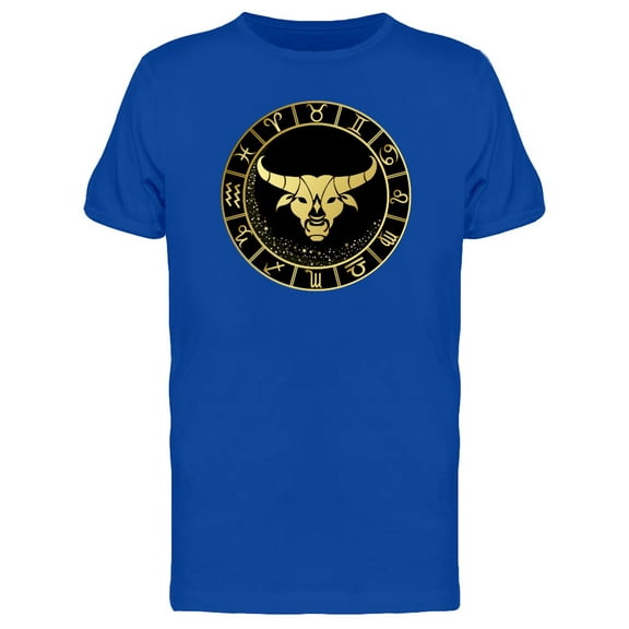 Golden Taurus Inside Black Frame T-Shirt Men -Image by Shutterstock, Male Small