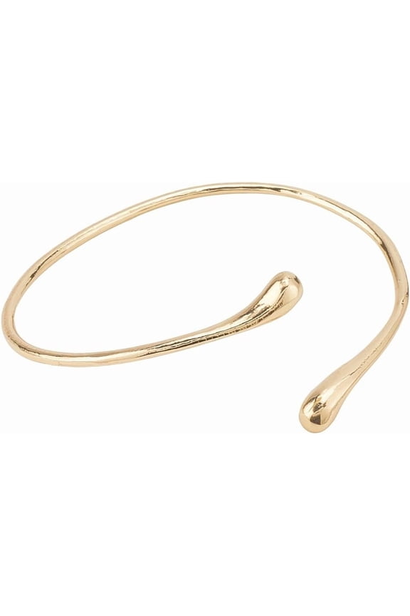 Golden Teardrop Cuff Bracelets Arm Bangle Boho Summer Beach Vintage Open Trendy Ring Layered Gothic Punk Cuff Bracelet for Women Beaches Parties Clubs Dress Decors Jewelry Gifts