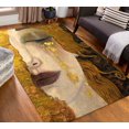 thumbnail image 1 of The Golden Tears Rug, Woman Rug, Reproduction Rugs, Gustav Klimt Rug, Freya's Tears Rug ,Luxury Rug, Large Rug, Salon Rug, Woman Decor Rug, 2'x3' - 60x90 cm, 1 of 8