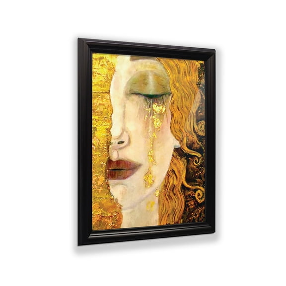 Golden Tears by Gustav Klimt Framed Wall Art Print, Wonderful Living Room or Office Wall Decor, Modern Art Print, 11x14, 2430B
