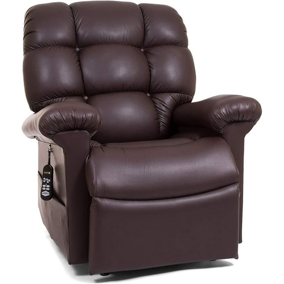 Golden Technologies Cloud PR510 Medium Large MaxiComfort Lift Chair in Coffee Bean Brisa - Free 1 Year Service Agreement