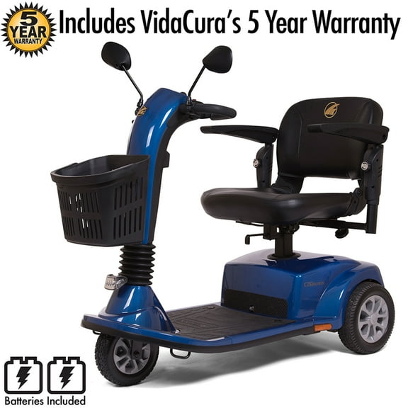 Golden Technologies Companion Mid-Size 3-Wheel Scooter (GC240D) with 5 Year Extended Warranty