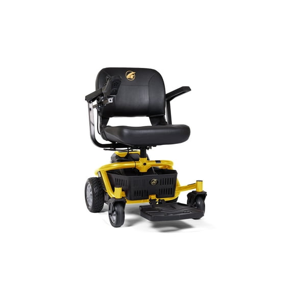 Golden Technologies LiteRider Envy Disassembling Travel Power Wheelchair w/ 20" Seat - Yellow